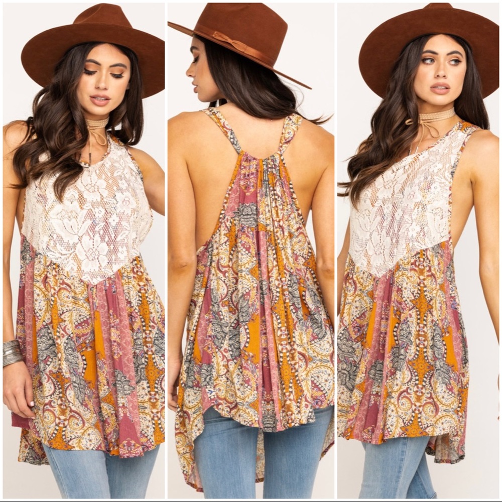 FP Count Me In Trapeze Floral Tunic - Picture 3 of 7